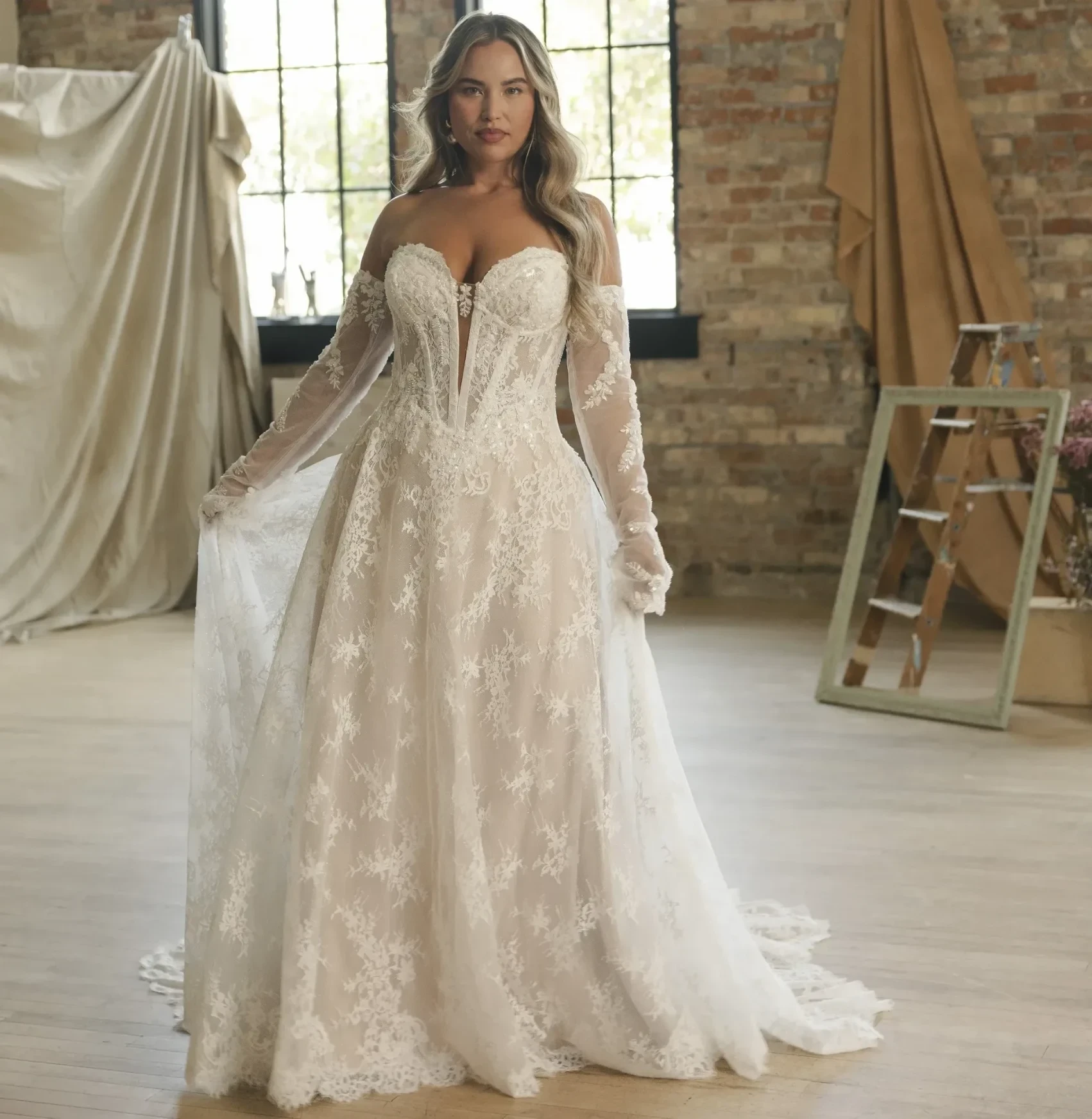 Model in Maggie Sottero dress