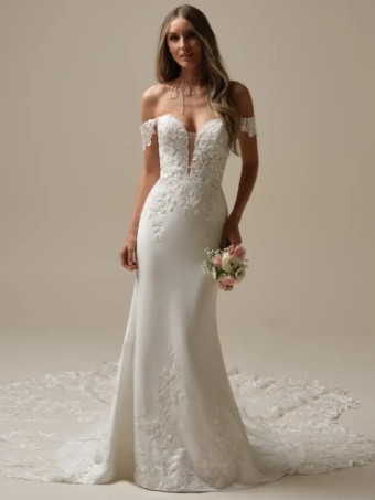 Maggie Sottero YARA (25MK263A01 - Unlined bodice, Plunge) #4 Ivory thumbnail