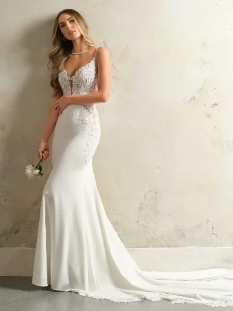 Maggie Sottero ANASTASIA #4 Ivory (gown with Natural Illusion) thumbnail
