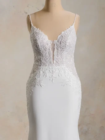 Maggie Sottero ANASTASIA #3 Ivory (gown with Natural Illusion) thumbnail