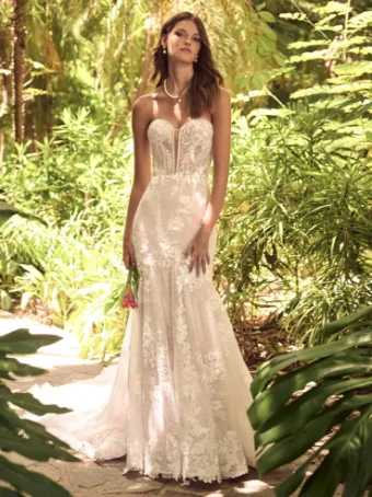 Maggie Sottero ORTENSIA #0 default Ivory over Blush (gown with Natural Illusion) thumbnail