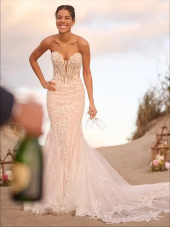 Maggie Sottero BENJIE ROYALE #2 All Ivory (gown with Ivory Illusion) thumbnail