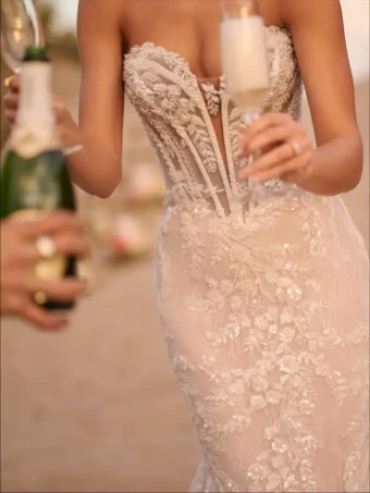 Maggie Sottero BENJIE ROYALE #1 All Ivory (gown with Ivory Illusion) thumbnail