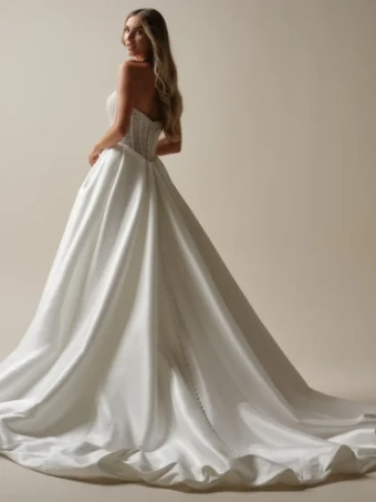 Maggie Sottero TINA MARIE #3 Ivory (gown with Natural Illusion) thumbnail