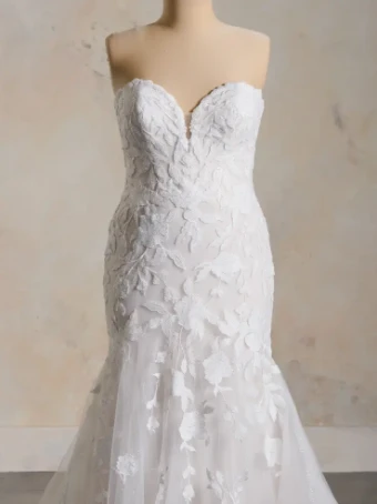 Maggie Sottero BRIDGET #5 Ivory over Soft Blush (gown with Natural Illusion) thumbnail