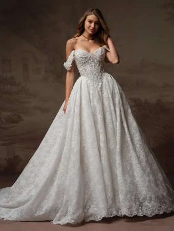 Maggie Sottero RYLAND #2 Ivory over Blush (gown with Ivory Illusion) thumbnail