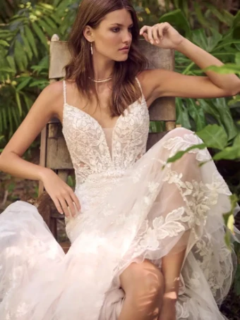 Maggie Sottero Sydney #1 Ivory/Silver Accent over thumbnail