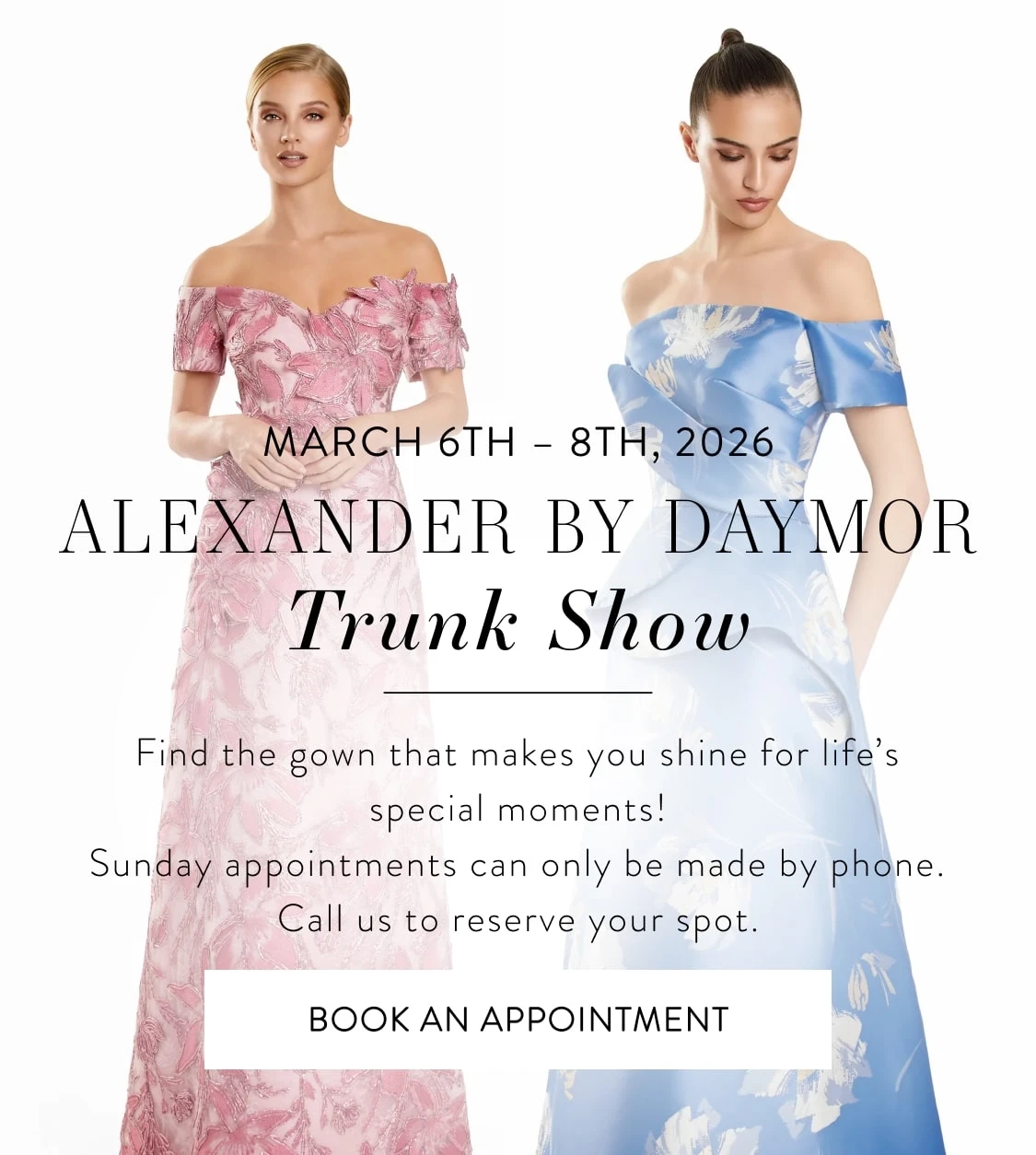 Alexander by Daymor Trunk Show