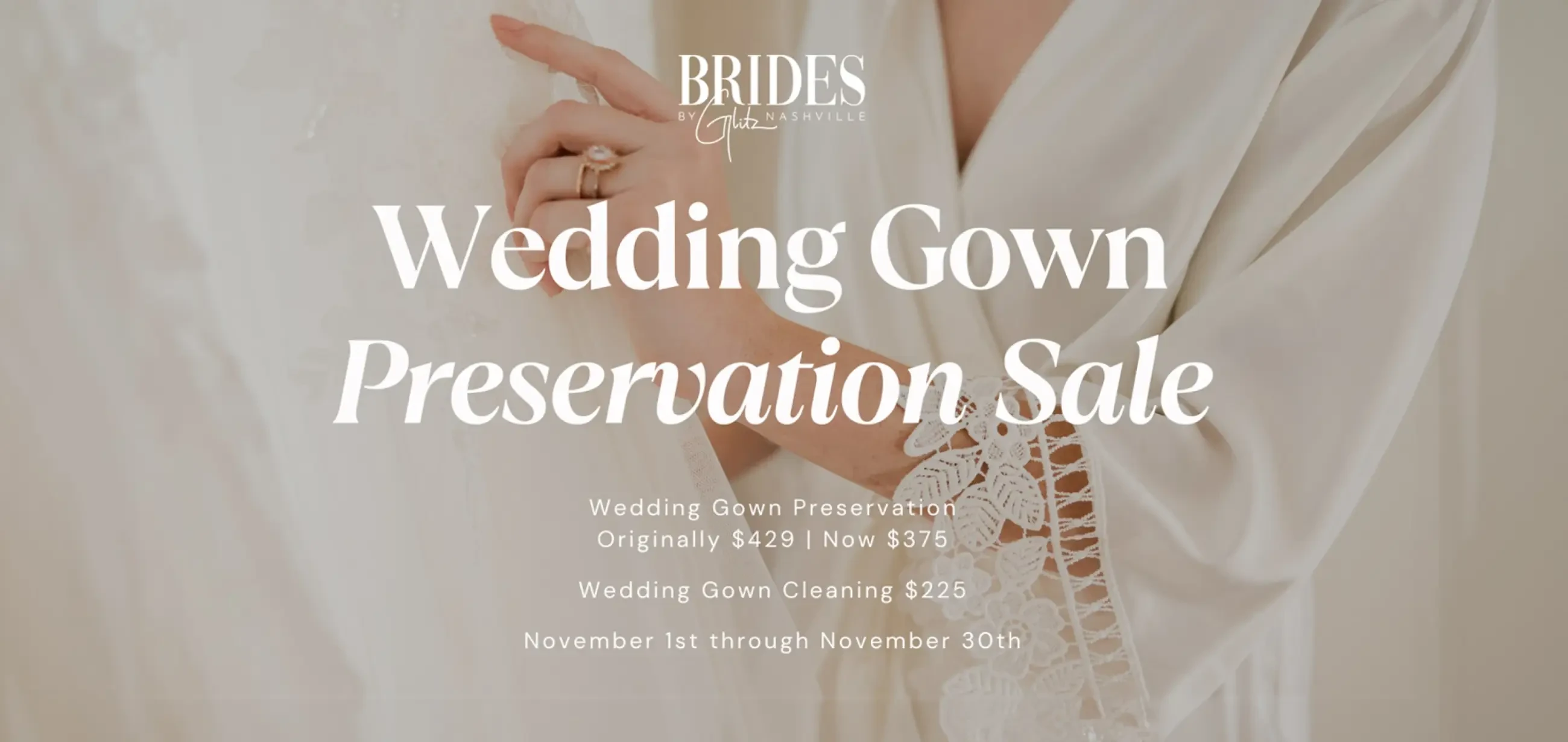 Preservation Sale Banner for Desktop